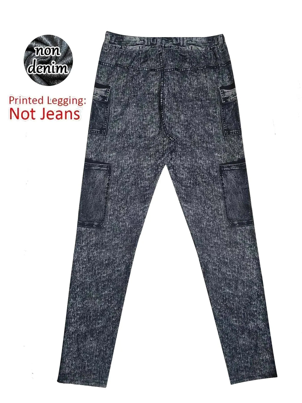Printed Leggings, Non-Denim Fabric, High Waist Tummy Control Skinny Long Pants, High-Stretch Breathable Seamless Yoga Pants