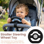 Stroller Steering Wheel Attachment | Stable Handlebars for Baby Strollers, Easy Grip for Toddlers