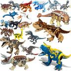 Jurassic World Brutal Raptor Building Blocks Dinosaur Model Tyrannosaurus Indominus T-Rex Assemble Educational Toy For Kids Gift