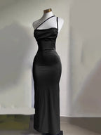 Fashion Sexy Backless Women Y2k Sling Dress Elegant Solid Color Long Evening Dresses Slim Fit Sleeveless Clothing