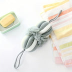 Extended stretchable bath ball back scrubbing long strip bath flower bath ball colorful strip foaming bath ball soft lantern bat
