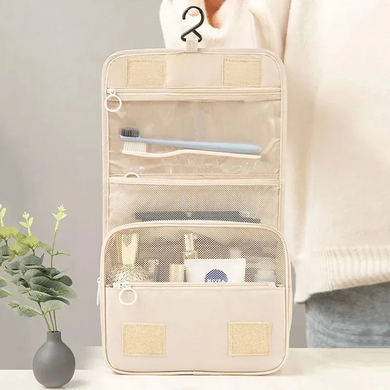 Travel Makeup Bag High Capacity Toiletries Storage Pouch Travel Make Up Organizer Waterproof Beauty Bag Bathroom Wash Bag