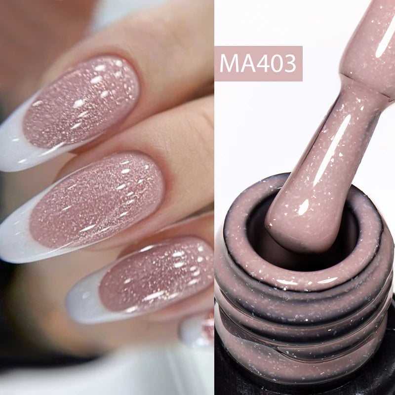 7ml Nude Rubber Base Gel, 68 Colors, DIY Nail Art Supplies Gel for Nails Design, UV LED Soak Off, Easy to Apply, Long Lasting