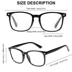 1/2/3/4/5PCS Elegant Simple and Stylish Geometric Glasses with Transparent Lenses Suitable for Daily Use