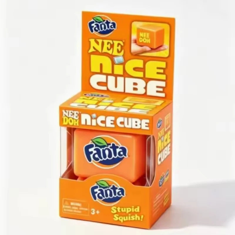 Needoh Teenie Nice Ice Cube Fidget Toys Mini4 Pack Set Slow Rebound Squishy Toys Stress Reliever Fidget for Party Favors Gifts