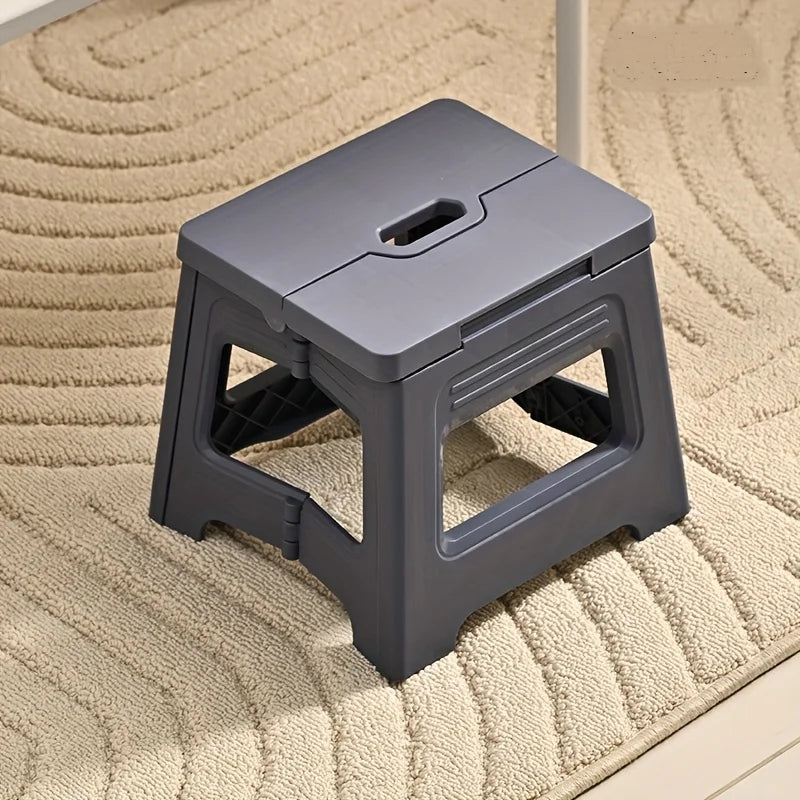 Portable Adjustable PP Stool, Non-Slip & Durable. For Home, Kitchen, Bathroom, Travel, Fishing. Lightweight & Space-Saving.
