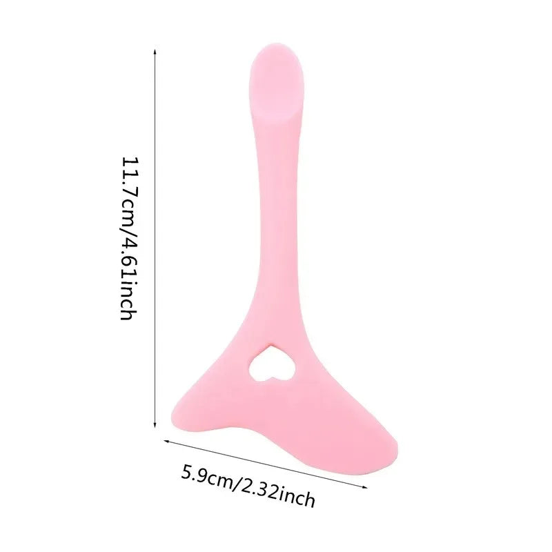 Eyeliner Makeup Stencils 1pc Multi-functional Silicone Eyeliner Aid Tool Drawing Lipstick Wearing Aid Face Cream Applicator
