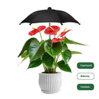 Round Garden Plant Umbrellas Adjustable Height Waterproof For Outdoor Courtyards Backyard Parasol Plant Sun Protecting