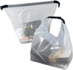 1PC Waterproof Mesh Cosmetic Bag for Travel, Gym, Bathroom, Quick-Dry Toiletry Organizer with Handle Portable Makeup Pouch