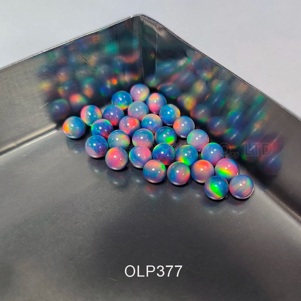 20pcs 50pcs Light Pink Opal Beads for Bracelets Necklaces Nebula Opal OLP377-390 Full/half/no Hole Beads
