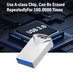High Speed USB 3.0 Metal Flash Drive 16GB 32GB 64GB 128GB Pendrive Waterproof usb drive Pen Mini memory Sticks with key ring
