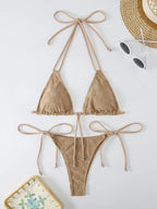 Sexy Triangle Bikini Women's Swimsuit 2025 Swimwear Micro Thong Bikinis Sets Trend  Two-piece Bathing Suit for Female Beach Wear