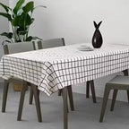 2PCS Disposable Black Checkered Tablecloth Plastic Tablecloth Birthday Party Outdoor Picnics Daily Household Use Table Cover