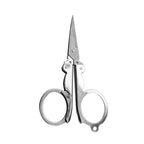 Stainless Steel Foldable Sissors Portable Student Handmade Crafts Scissors Stationery Office DIY School Supplies