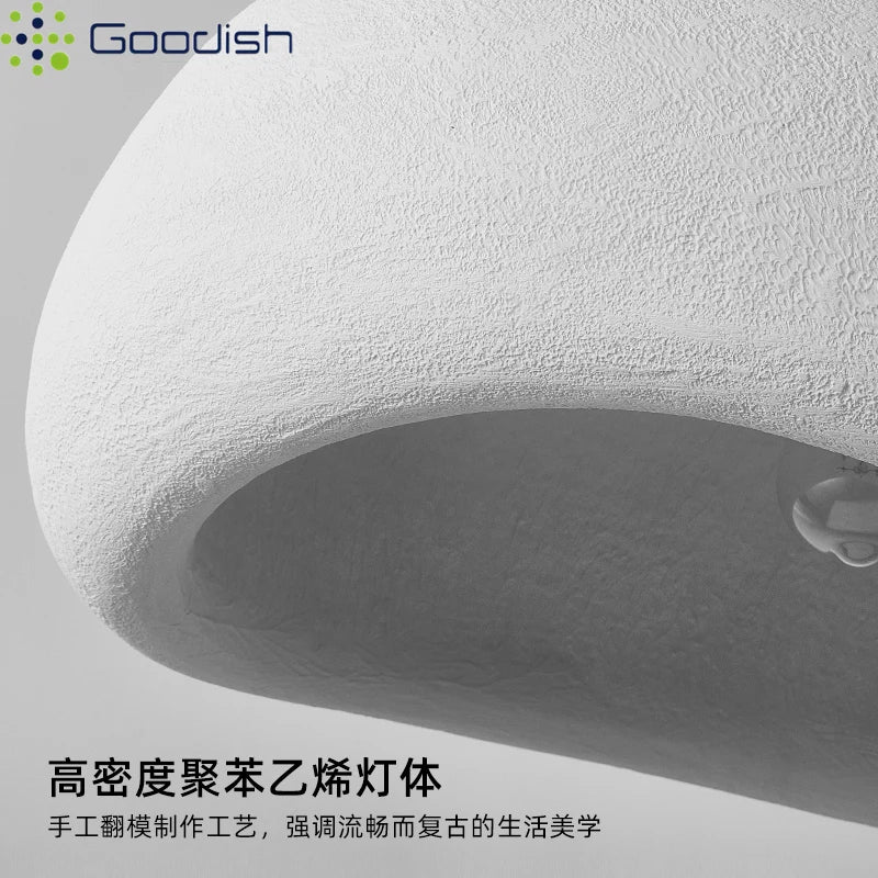Modern Minimalist Creamy Half Reef Hat Iron LED Pendant Lights Art Hand-Knitted Lamps for Restaurant Home Decoration Chandeliers