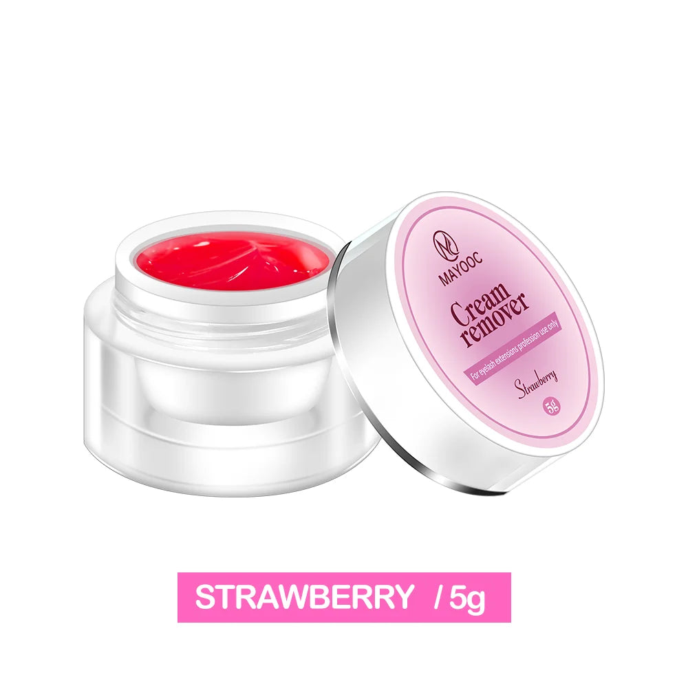 5/15g Cream Lash Remover for Eyelash Extension Low Irritation Eyelash Glue Remover Lash Tech Supplies for Professional Salon