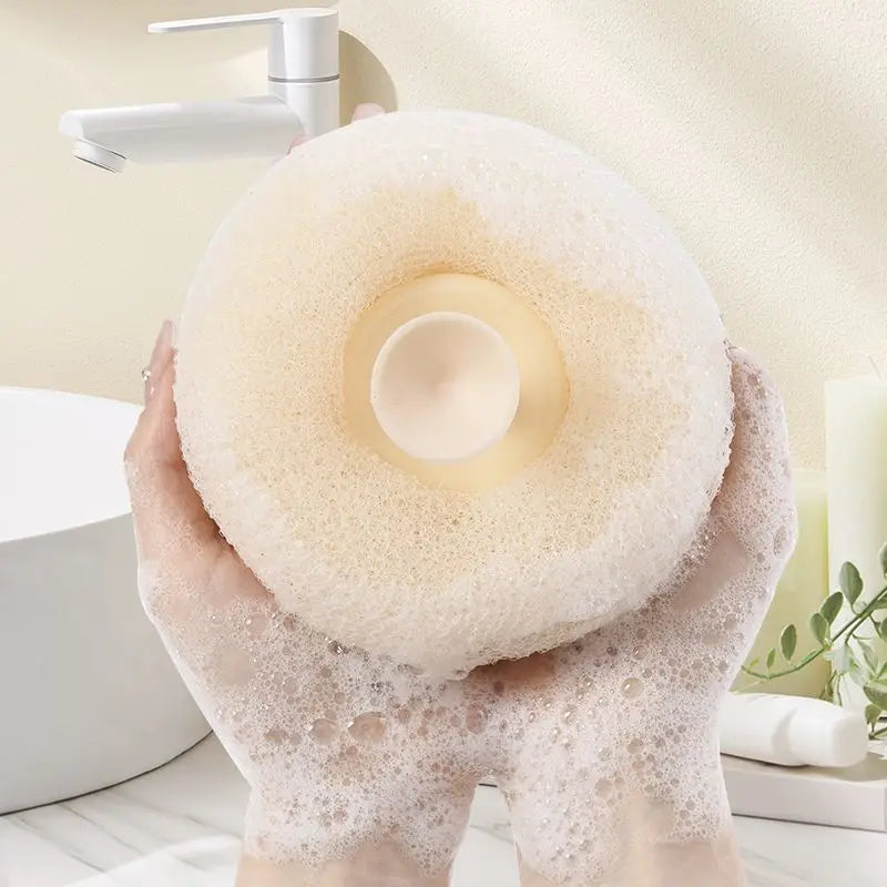 New Soft Mesh Bath Sponge Balls Nylon Cleaning Brush Shower Puff Body Cleaner Exfoliat Scrubbers Bath Ball Bathroom Accessories