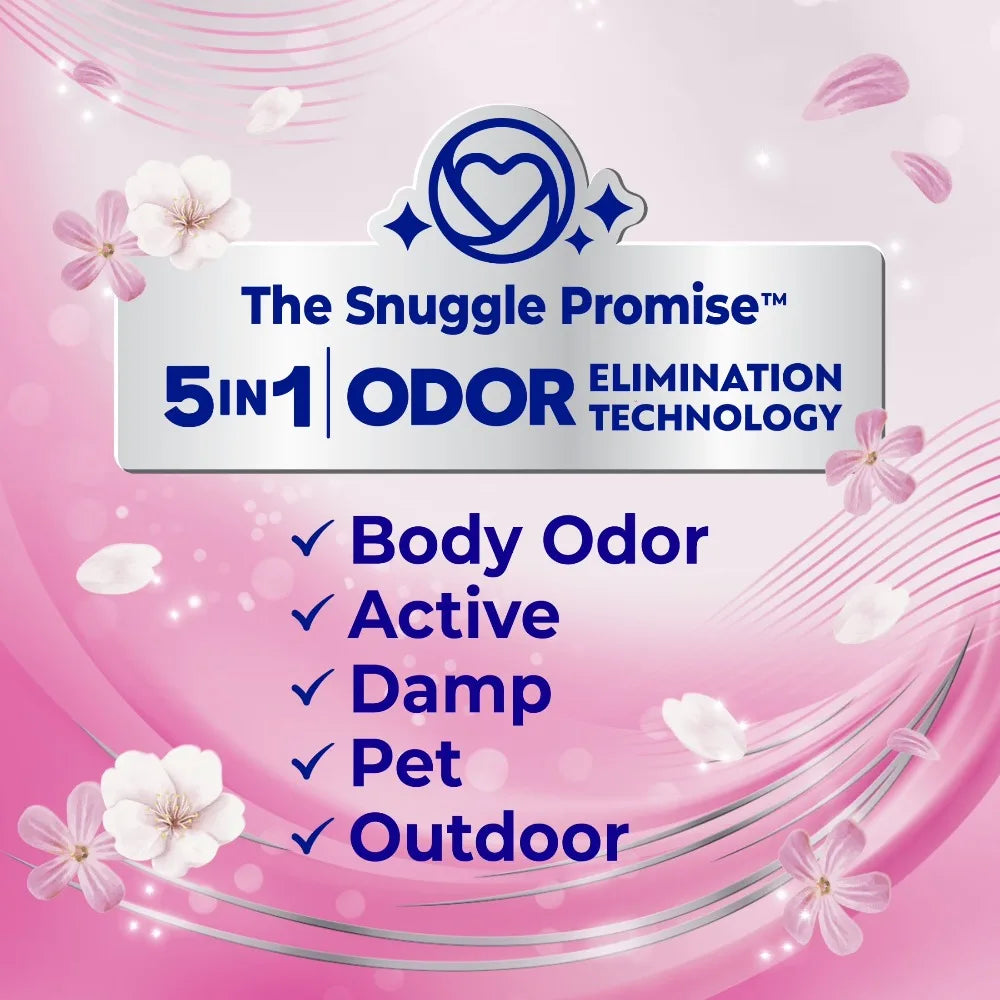 Spring Burst odor removing laundry fabric softener liquid removes lingering unpleasant smells | Soften clothes fibers and carry bright lively spring fragrance for everyday outfits