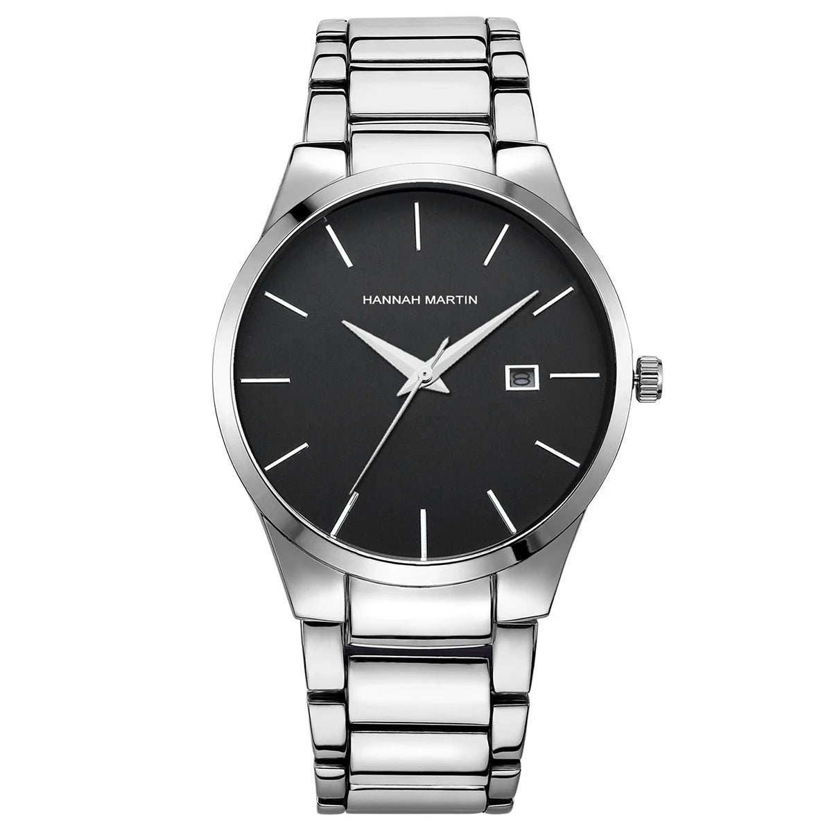2 Pieces Quartz Watches For Couples Black Stainless Steel Business Men's Clock Casual Minimalist Women Gift Watch Pareja Regalo