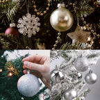 44Pcs 3/6CM Christmas Merry Balls Decoration Xmas Tree Hanging Ornament Party Home Room Decor Holiday Navidad New Year 2026 Gift
