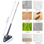 Telescopic Triangle Mop 360° Rotatable Spin Cleaning Mop Adjustable Squeeze Wet and Dry Ceiling Cleaning Home Window Floor Tools