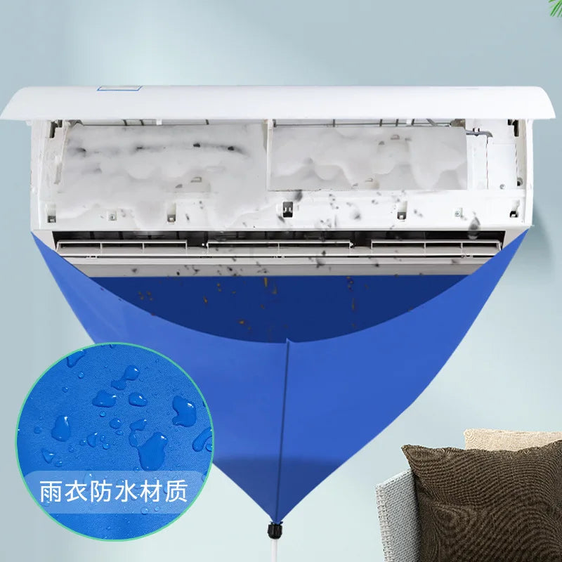 100cm Thickened Cleaner Air Coditioning Cleaning Cover Bag PVC with Water Pipe Home 1-1.5P Split Hanging Air Conditioner Tools