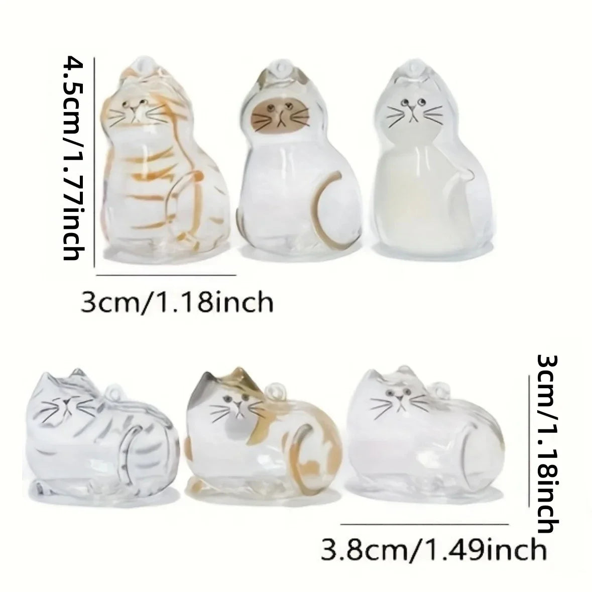 Adorable Pet Fur Storage Ornament Creative Cat Hair Collection Capsule Keychain Unique Keychain Trendy Souvenir for Pet Lover