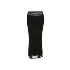 Sylcue Black Simple All-match Casual Commuter Summer Street Travel Cool Youth Vitality Tight Sexy High-elastic Women's Skirt