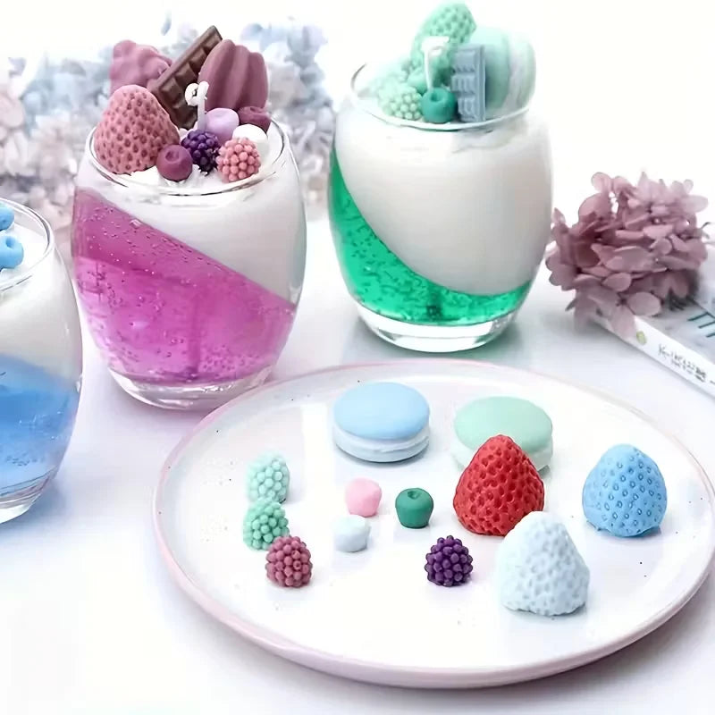 Fruit Strawberry Silicone Mold Fondant Chocolate Jelly Making Cake Decorating Tools DIY Plaster Clay Resin Moulds