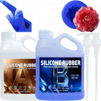 Silicone Mold Making Kit - Blue - Non-Toxic Liquid Mold Silicone - Super Elastic & Flexible, Ideal for 3D, Resin & DIY Silicone