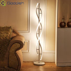 Modern Simplicity Luxury Vertical Geometric Line LED Floor Lamps Art Hand Knitted Lights for Bedroom Home Decoration Chandelier