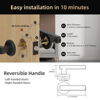 Viladepot Smart Lock Fingerprint, Passcode, Card, App Control, Type-C Emergency Power, Indoor Door Lock
