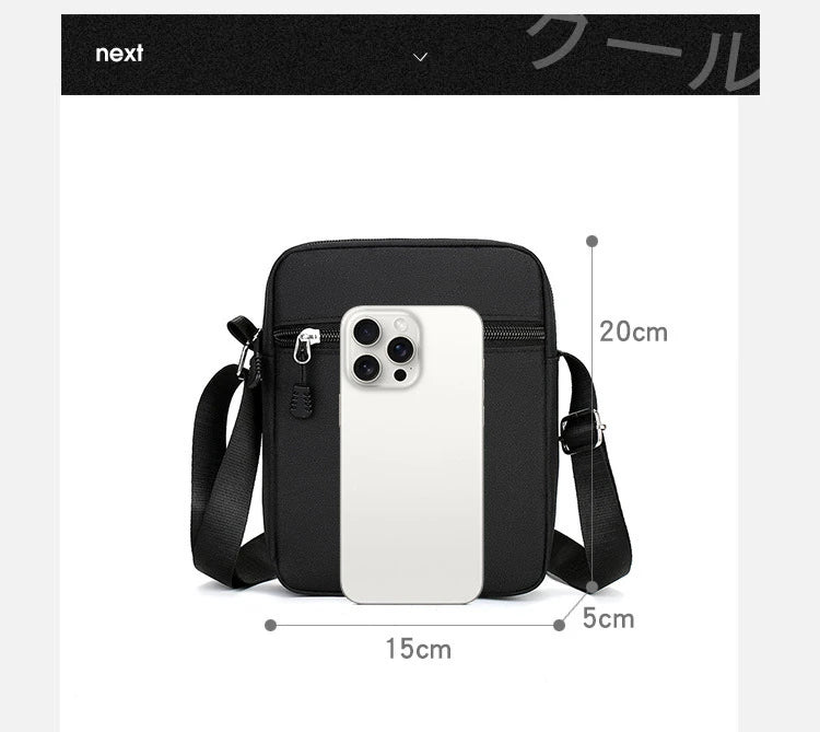 Personality Rune printed Crossbody bag large capacity men shoulder bag mobile phone bag portable outdoor storage Halloween gift