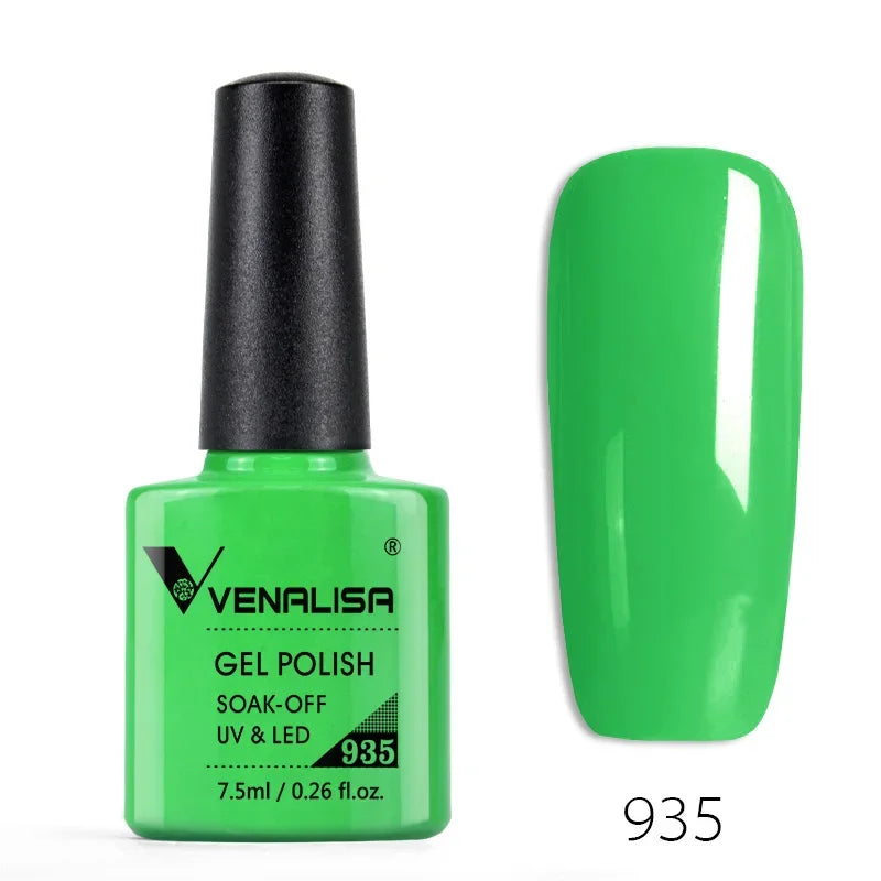 Venalisa Neon Gel Polish Varnishes Hybrid Nails For Manicure 7.5ml Semi Permanent Soak off Enamel Gel Polish UV Nail Gel Polish