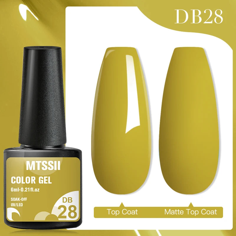 Mtssii 7ML Colorful Reflective Gel Nail Polish Glitter Sparkling Flash Glitter Gel Polish Semi Permanent Varnish Soak Off Nails