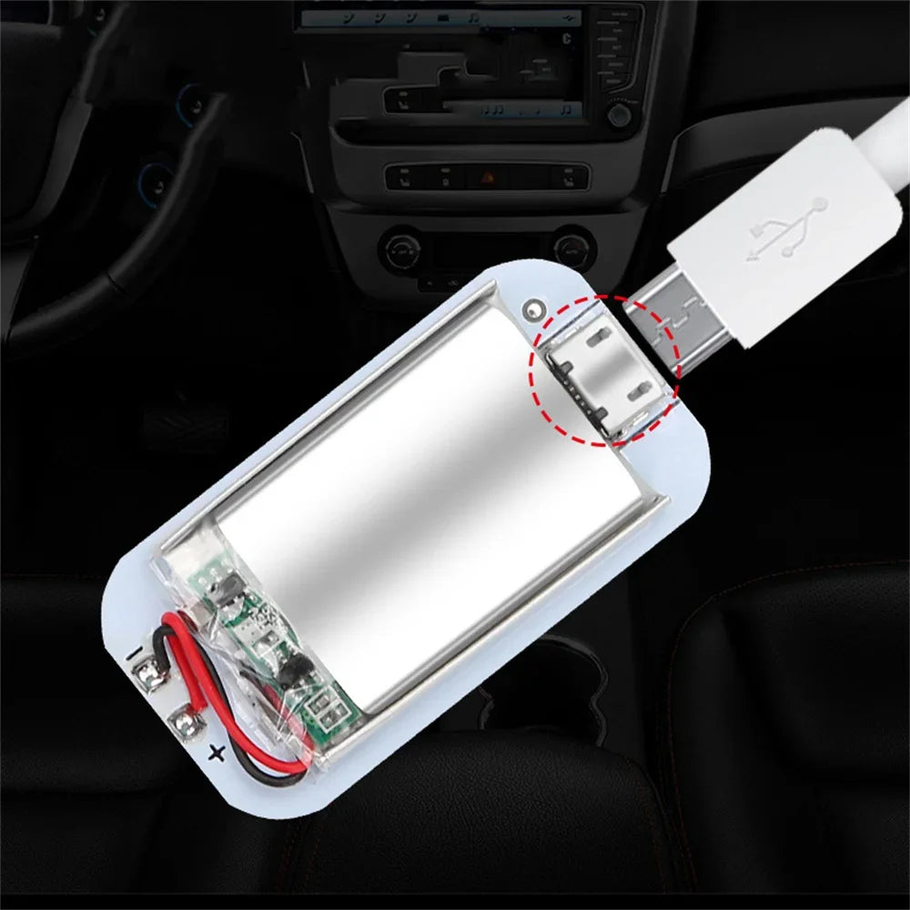 Wireless Led Lights for Car Interior, Car Led Lights Interior, USB Rechargeable Automotive Neon Accent Light Decorative Lamps