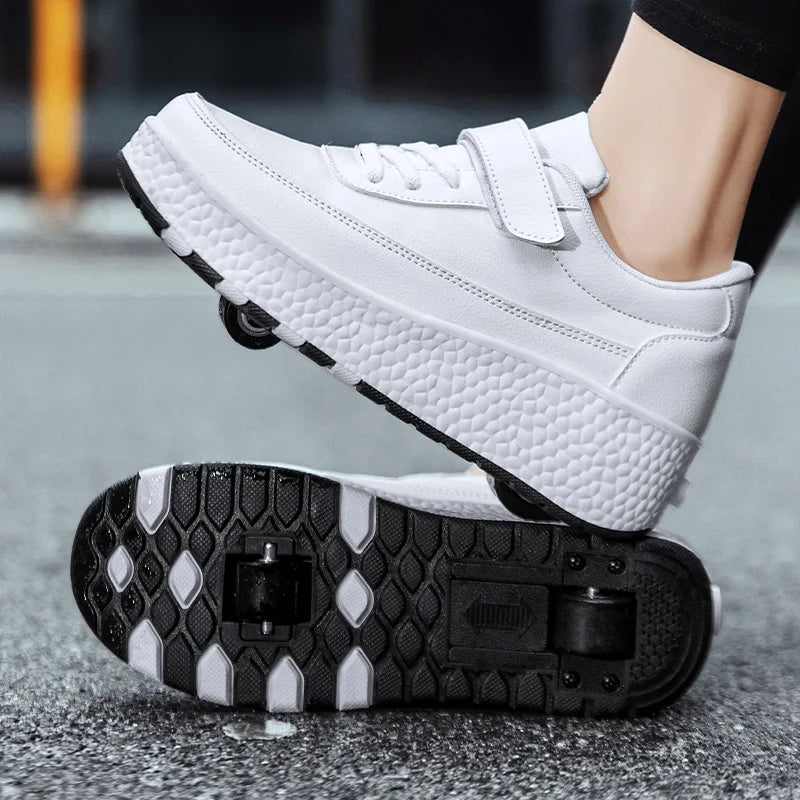 Children Roller Skate Shoes Kids Autumn Children Fashion Casual Sports Toy Birthday Gift Games Boys 4 Wheels Sneakers Girls