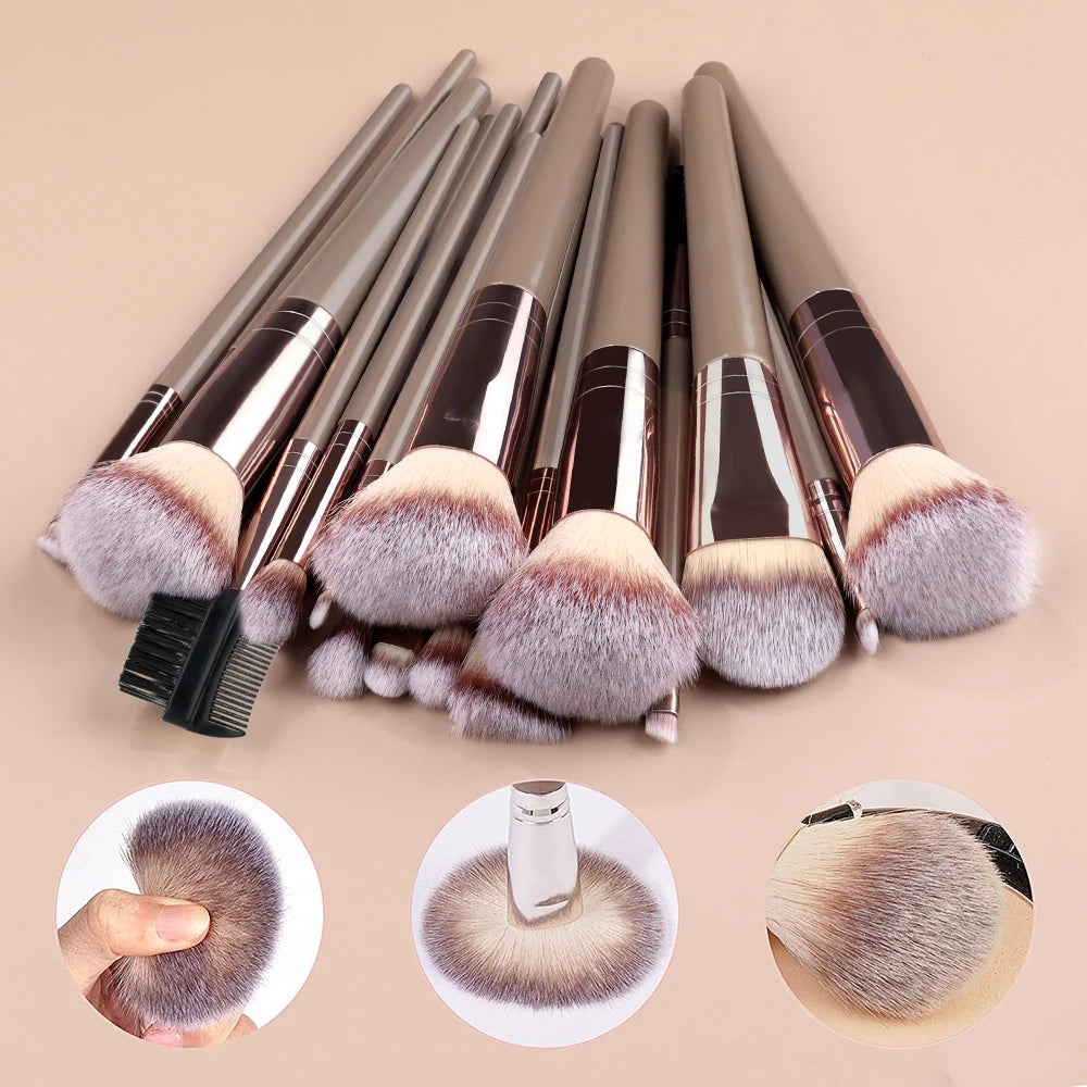 Professional Makeup Brush Set Soft Beauty Brushes Kit Foundation Powder Concealer Blush Eyeshadow Blending Makeup Cosmetic Tools