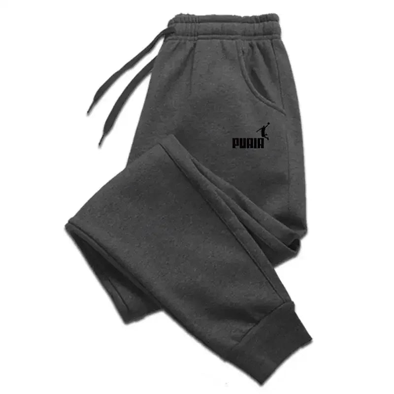 2025 Men's trousers for autumn and winter, men's casual pants, fashionable soft sportswear pants, jogging sports logo print