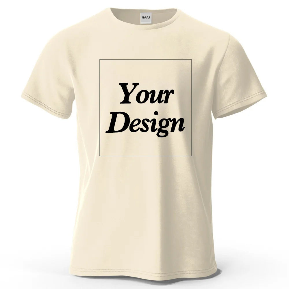 Custom T shirt Customized tshirt Personalized Tee Shirt Diy Print Your Photo Brand Logo Text Men Women 100% Cotton Premium Gift