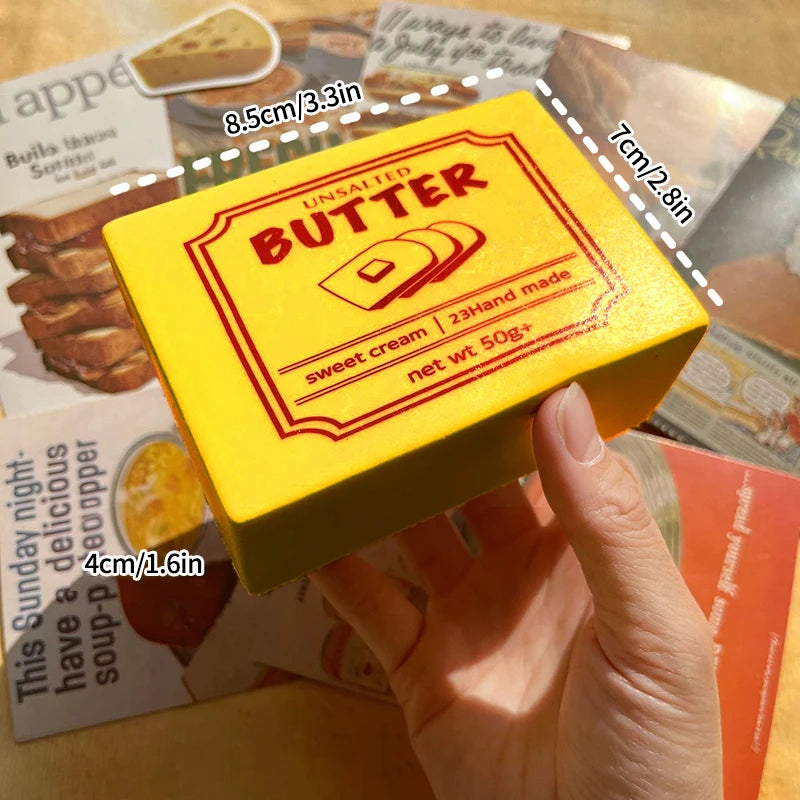 Cheese Dumpling Squishy Fidget Toy Ornament Butter Squishy Dumpling Anti-stress Squishy Dumplings Mysteries Squishy Gifts