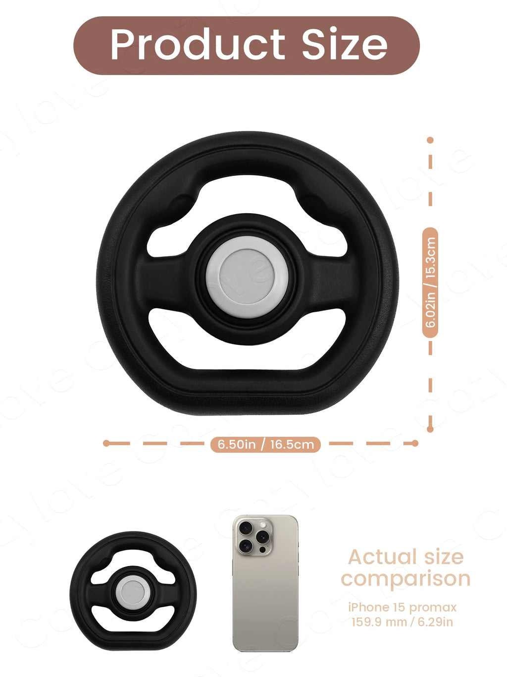 Stroller Steering Wheel Attachment | Stable Handlebars for Baby Strollers, Easy Grip for Toddlers