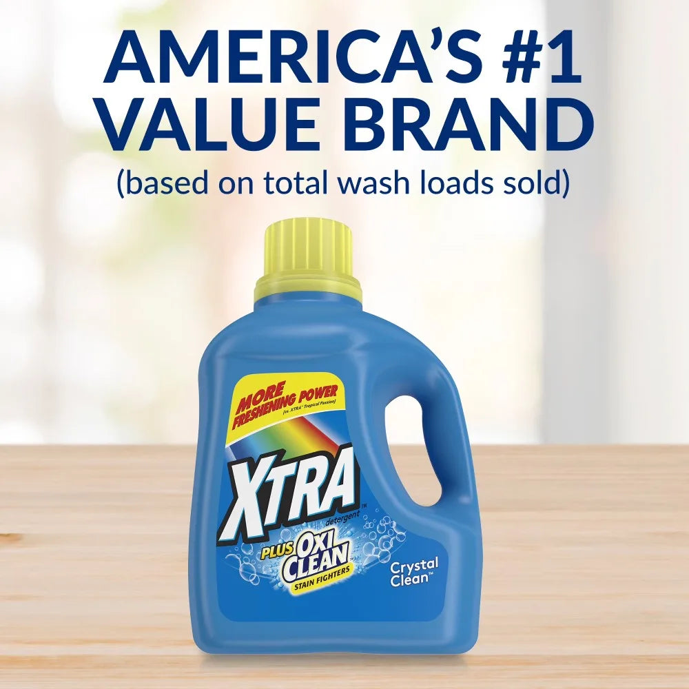 Large-capacity household Liquid Laundry Detergent for Multiple Loads with OxiClean Stain Removal