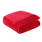 Thick Blankets 70X100Cm Red Flannel Fleece Warm Blanket For Winter Camping Travel Home Use Cozy Bed Blanket