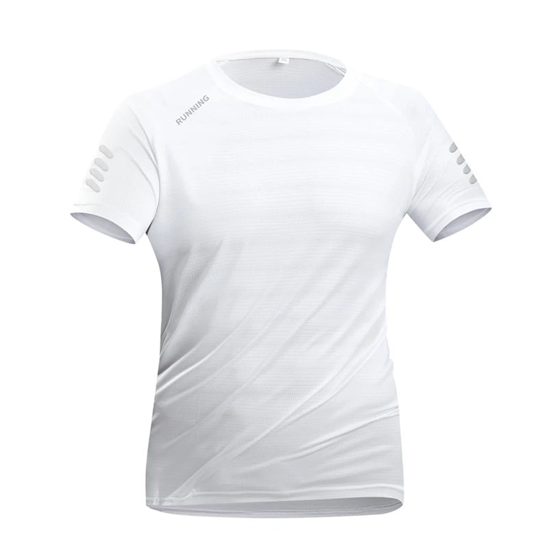 2026 Running T-Shirt Reflective Summer Breathable Short-Sleeved Quick-Drying Fitness Jogging Short-Sleeved Sports Short-Sleeved