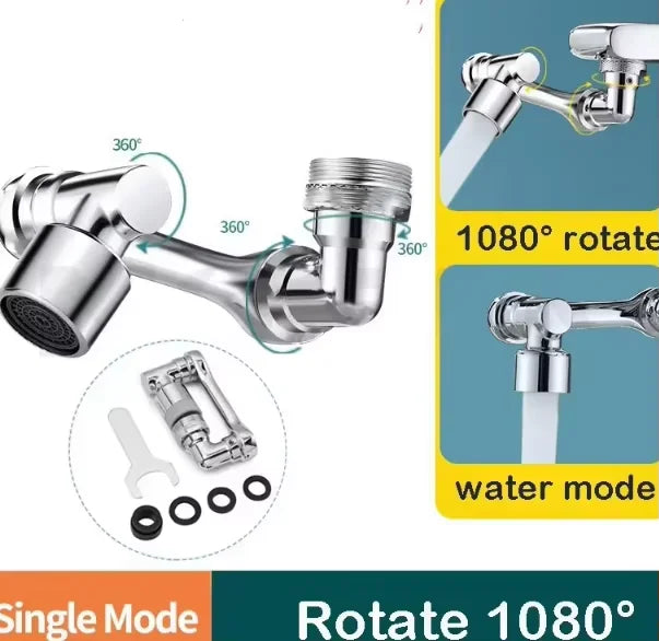 Heavy Metal Universal 1080° Rotation Faucet Sprayer Head For Kitchen Washbasin Extension Faucet Bubbler Sink Tap Splash Nozzle