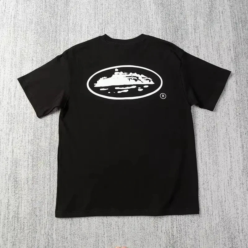 Small Sailboat Art Printed Casual T-shirt Men's and Women's Luxury Brand Top