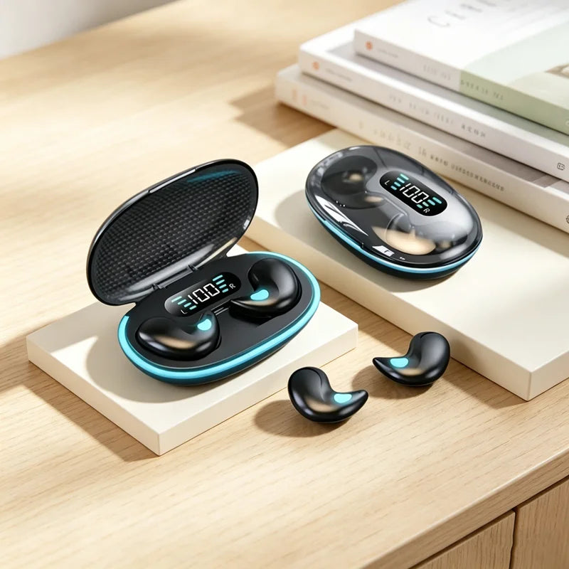 New Earphones Wireless Earphones Headphones Noise Reduction Sport Game Sleep Bluetooth 5.3 Earbuds HIFI Stereo Music Headset