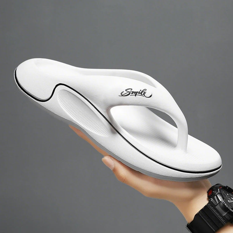 Flip-Flops for Men and Women Summer 2025 New Outer Wear Non-Slip Anti-Odor Flip-Flops Thick-Soled Beach Slippers