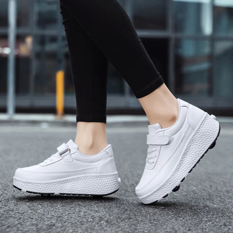 Children Roller Skate Shoes Kids Autumn Children Fashion Casual Sports Toy Birthday Gift Games Boys 4 Wheels Sneakers Girls